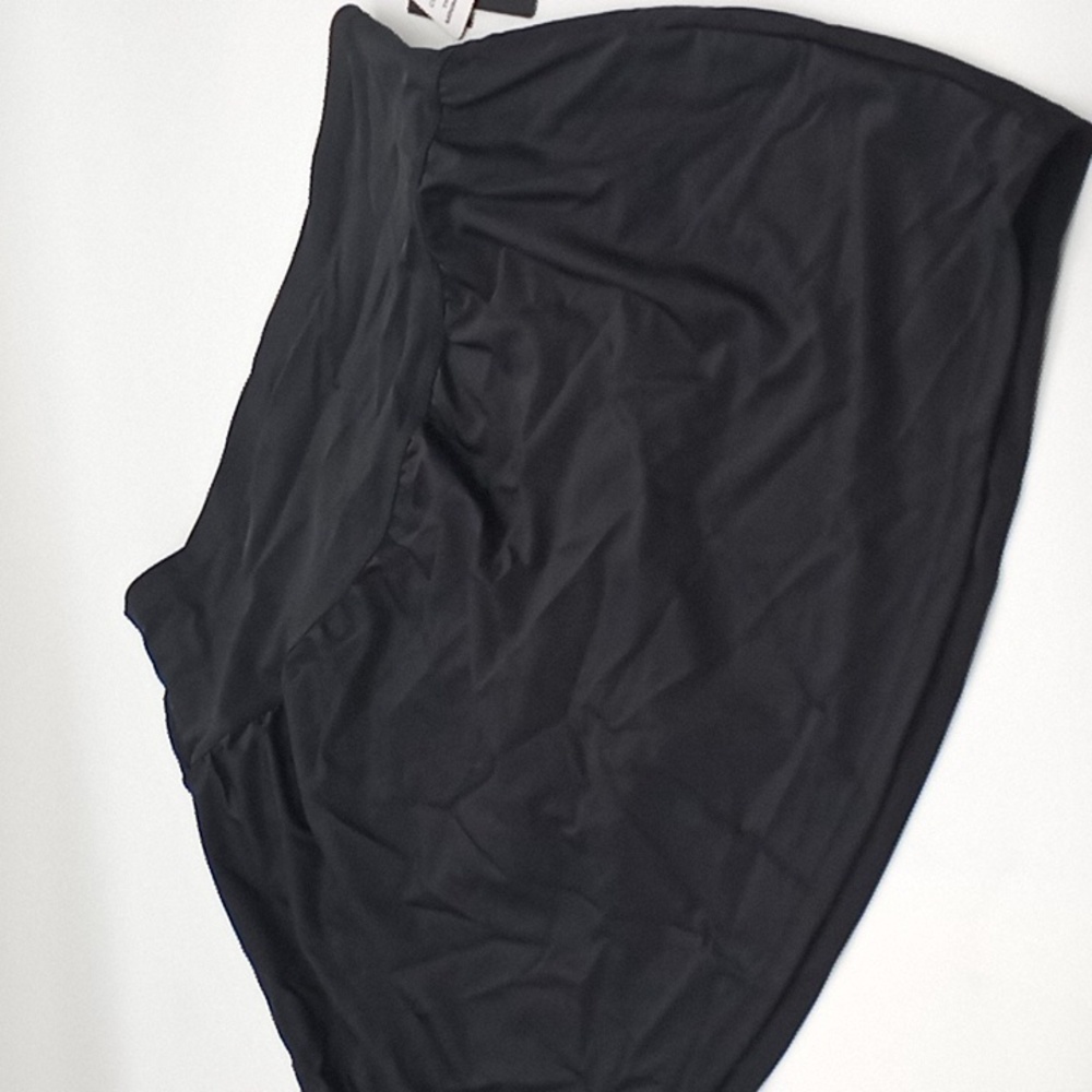 Island Escape Tummy-Control Swim Skirt Black 18W